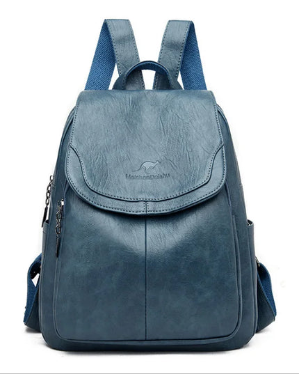 Weicher Damen Leder Rucksack – Vintage Stil für Alltag & Reise