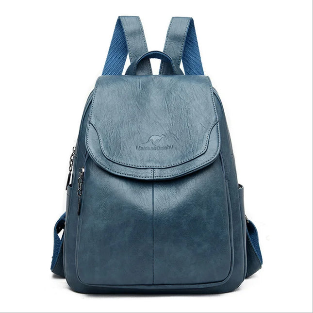 Weicher Damen Leder Rucksack – Vintage Stil für Alltag & Reise