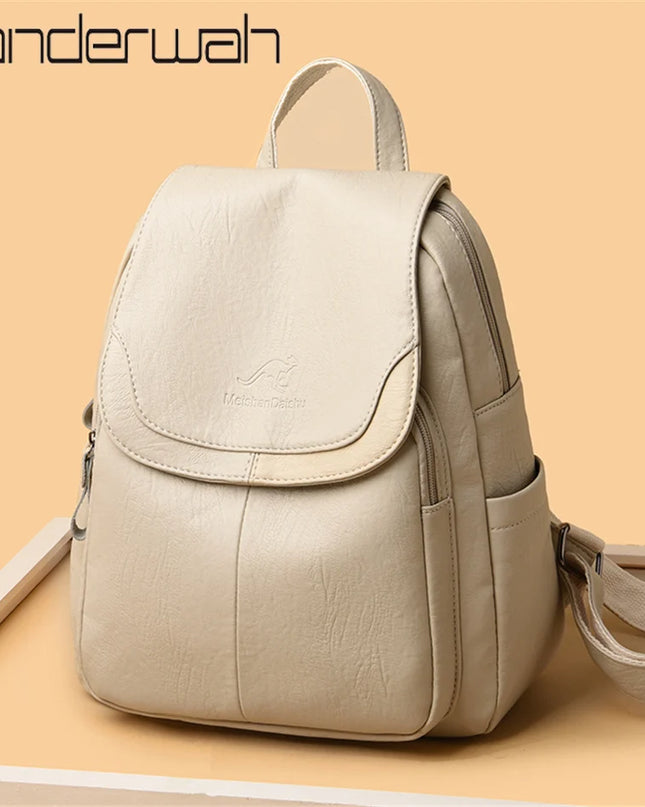Vintage Leder Rucksack Damen: Groß & Vielseitig für Alltag & Reise
