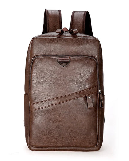 Robuster Leder-Look Rucksack für Herren & Laptop | Schule & Freizeit