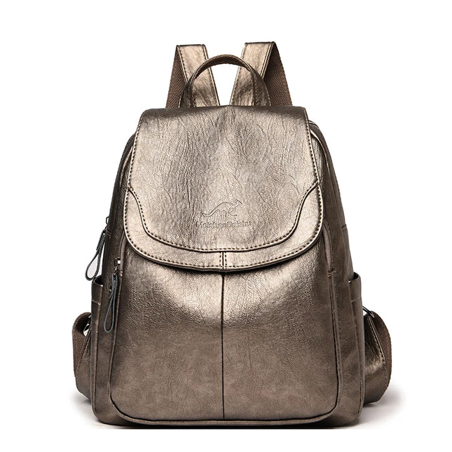 Weicher Damen Leder Rucksack Vintage – Ideal für Alltag & Reisen