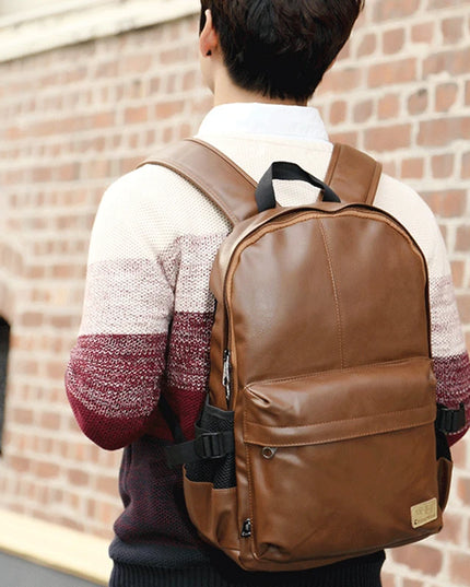 Vintage Leder Rucksack für Herren & Jungen – Laptop & Reise