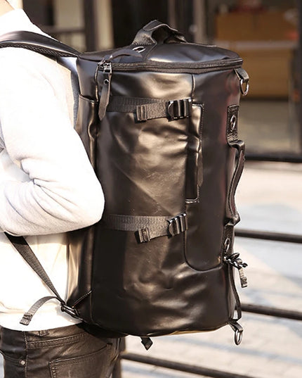 Vintage Lederrucksack Schwarz für Herren – Dein Begleiter im Alltag