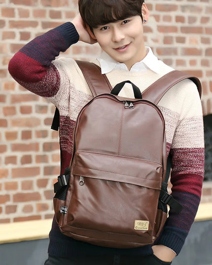 Robuster Lederrucksack für Herren – Vintage Stil & Laptopfach