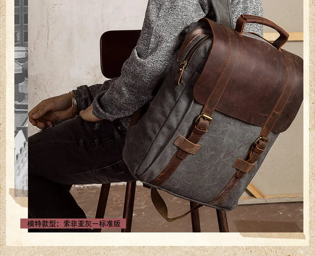 Lederrucksack für Herren & Damen – Robust & vielseitig für Alltag