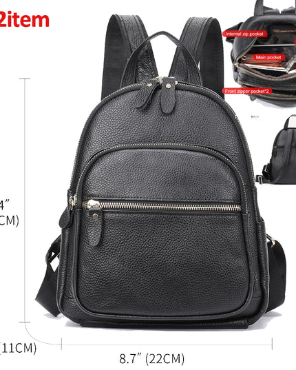 WESTAL Leder Rucksack Damen: Laptop, Schule & Diebstahlschutz