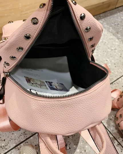 Schwarzer Leder Rucksack für Damen – Dein stylischer Begleiter