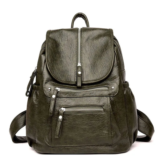 Vintage Lederrucksack für Damen – Stilvoll für Alltag & Reisen