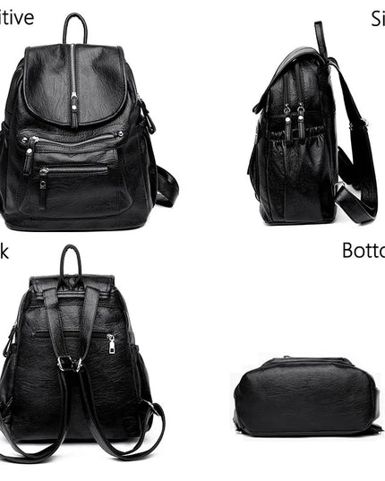 Vintage Lederrucksack für Damen – Stilvoll für Alltag & Reisen