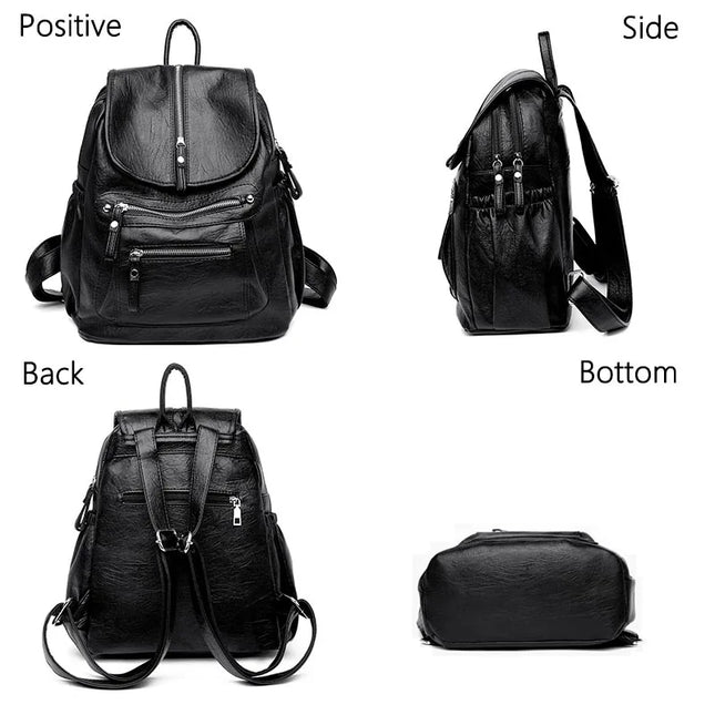 Vintage Lederrucksack für Damen – Stilvoll für Alltag & Reise