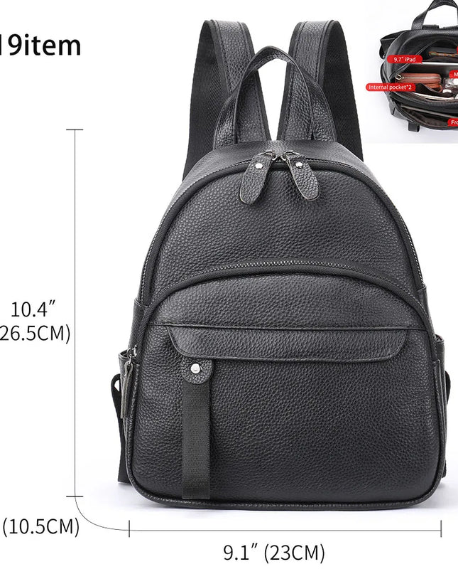 WESTAL Leder Rucksack für Laptop & Alltag – Anti-Diebstahl & Wasserfest
