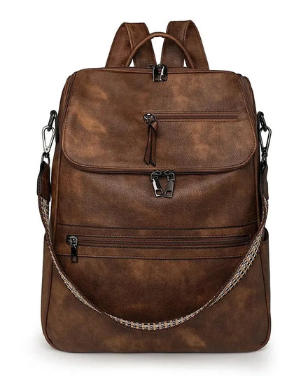 Damen Lederrucksack Vintage – Großer Rucksack für Alltag & Reise