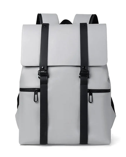 Schwarzer Lederrucksack für Herren | Alltag & 14-Zoll-Laptop