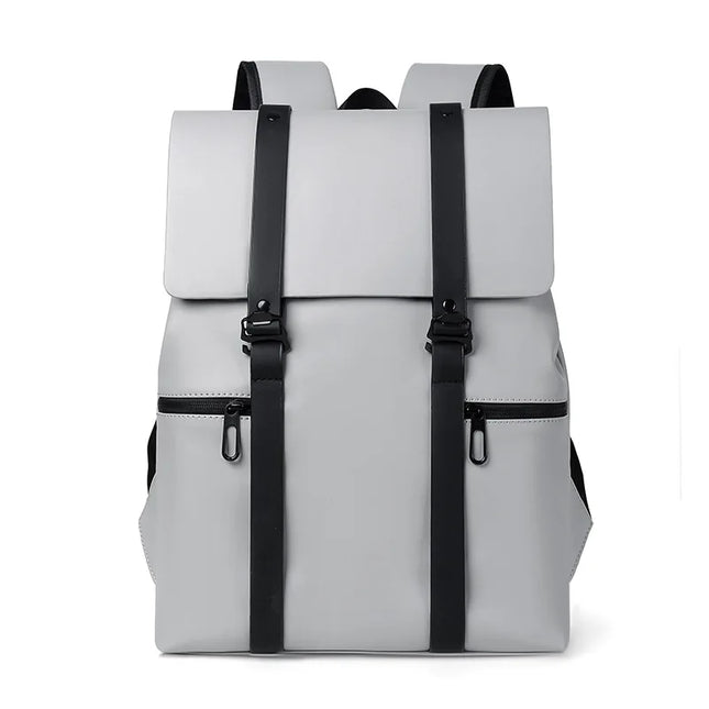 Schwarzer Lederrucksack für Herren | Alltag & 14-Zoll-Laptop