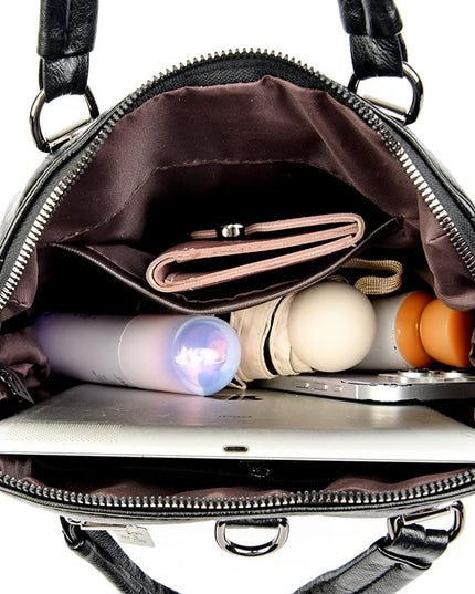 Vielseitiger Lederrucksack für Damen – Alltag & Reise