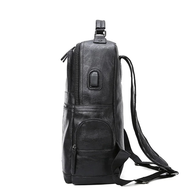 Herren Lederrucksack Schwarz – Vielseitig für Reise & Alltag