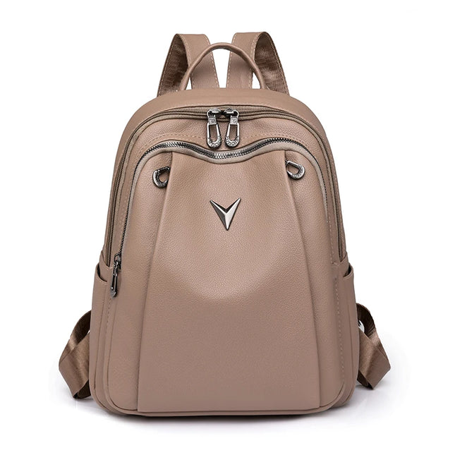 Vintage Lederrucksack Damen – Groß, robust für Alltag & Reise