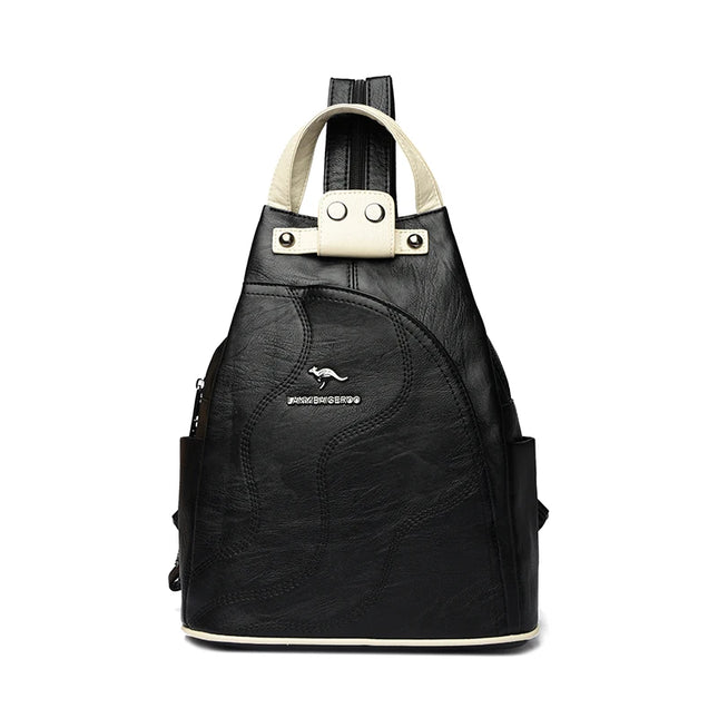 Vielseitiger Damen Lederrucksack – Ideal für Reise & Alltag