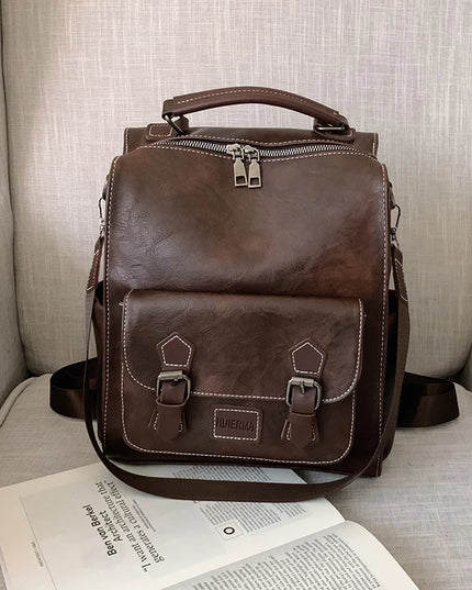 Damen Lederrucksack Vintage Stil – Ideal für Uni, Reise & Alltag