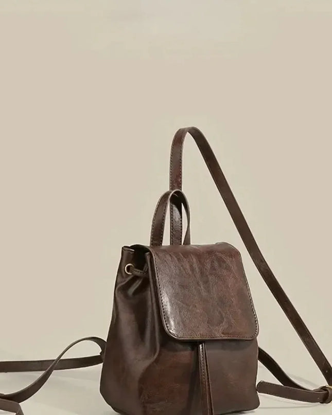 Kleiner Lederrucksack Damen – Mini Rucksack für Alltag & Reise