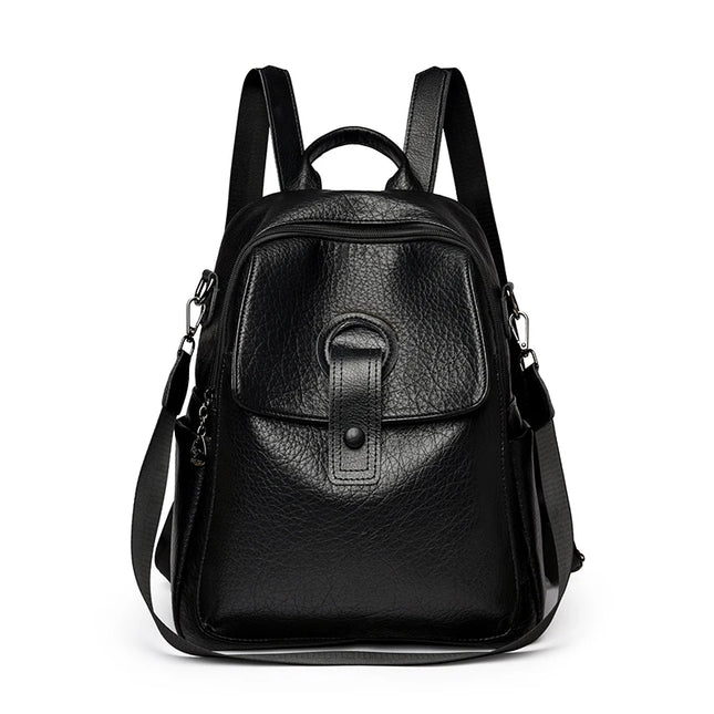 3-in-1 Lederrucksack für Damen – Weiches Leder, Großes Volumen