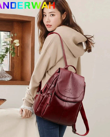 Leder Rucksack Damen: Weich, modisch & als Schultertasche tragbar
