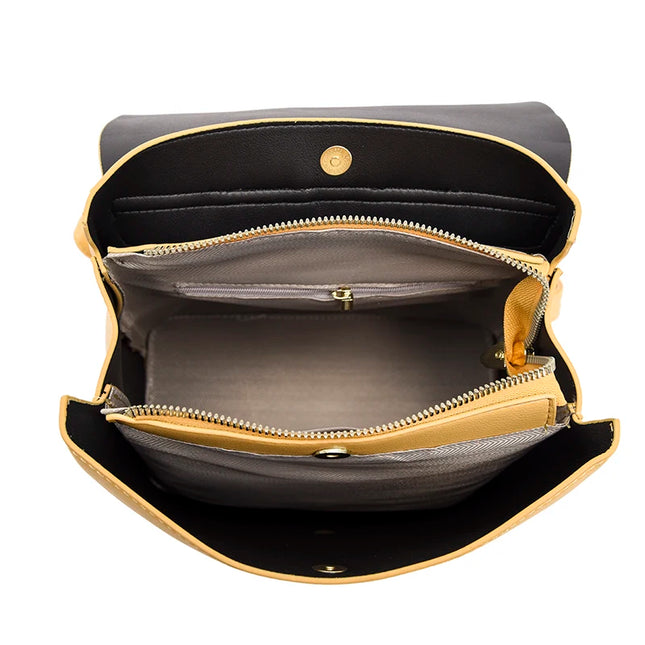 Eleganter Leder Rucksack für Damen – Groß, stilvoll & praktisch