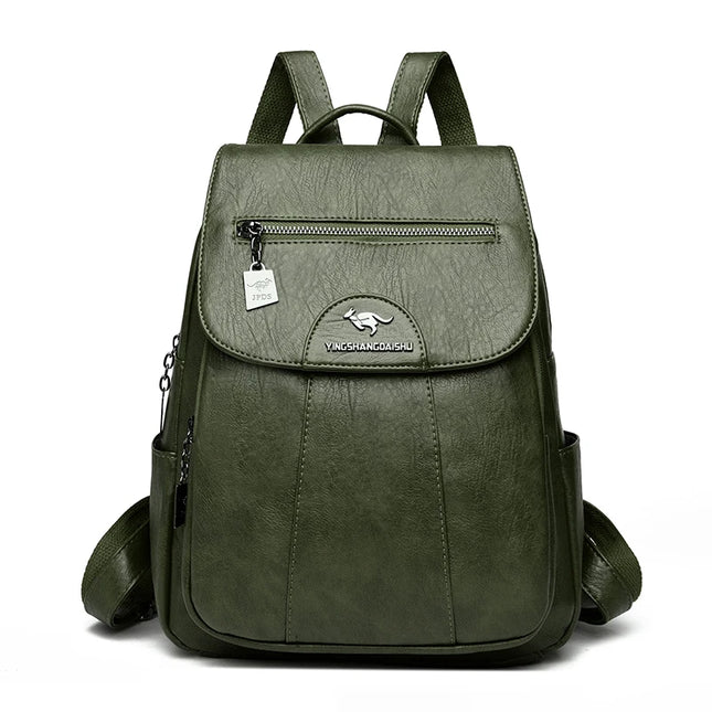 Vintage Leder Rucksack Damen – Weich & Vielseitig für Alltag & Reise