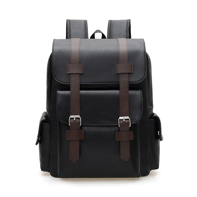 Vintage Rucksack im Leder-Look mit Schnallen – Dein Begleiter für unterwegs
