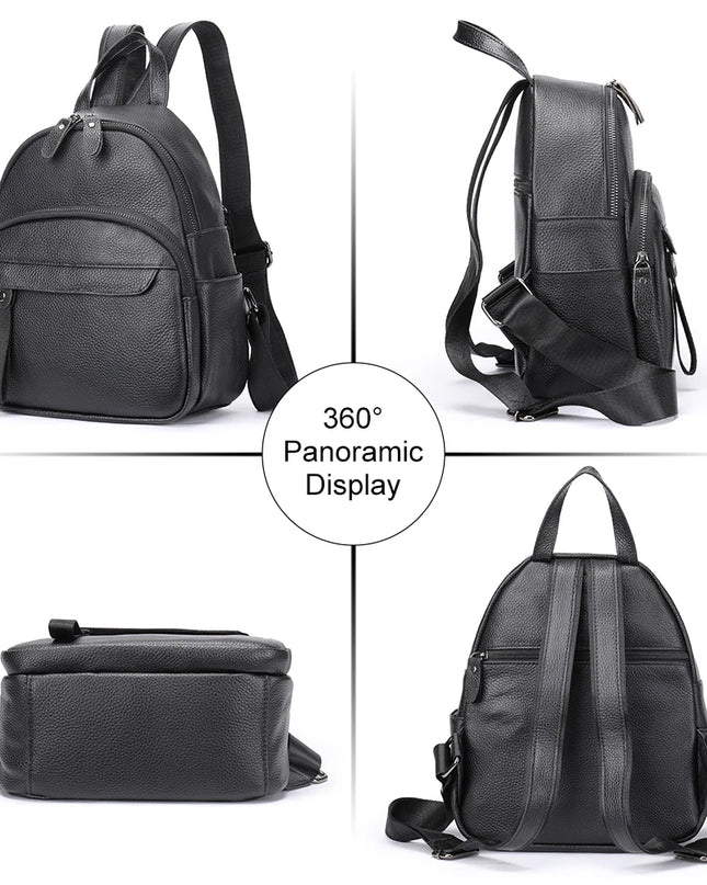 Damen Lederrucksack für Laptop – Sicher & Wasserfest