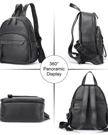 WESTAL Leder Rucksack Damen: Laptop, Schule & Diebstahlschutz