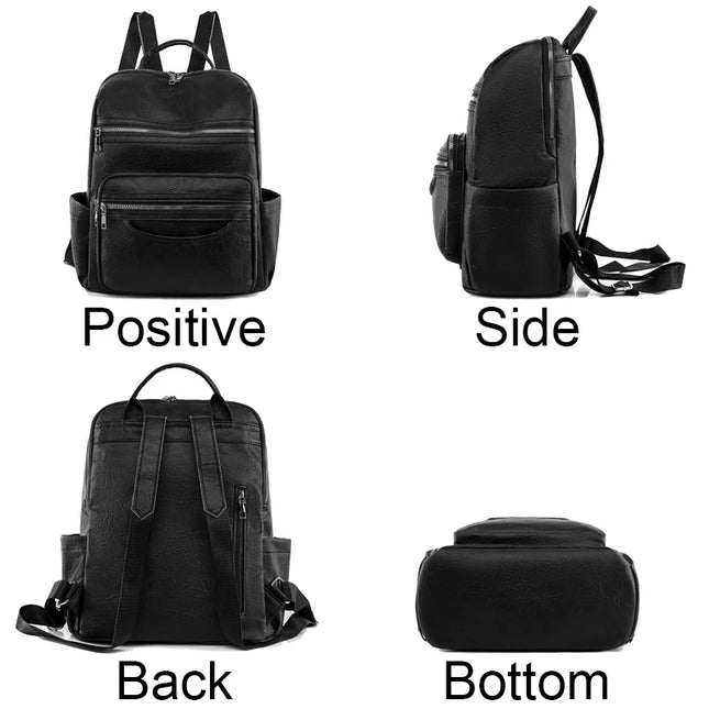 Leder Rucksack Damen 2024 – Klassischer Lammleder Rucksack für Alltag & Reise