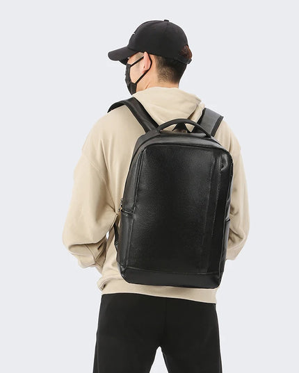 Herren Leder Rucksack für 15.6 Zoll Laptop & Reisen