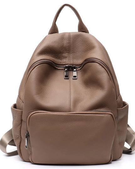 Lederrucksack für Alltag & Reise – Unisex mit vielen Fächern