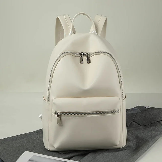Schwarzer Lederrucksack Damen – Groß & Praktisch für Uni & Reise