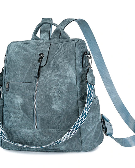 Diebstahlsicherer Lederrucksack für Damen – Leicht & Stilvoll
