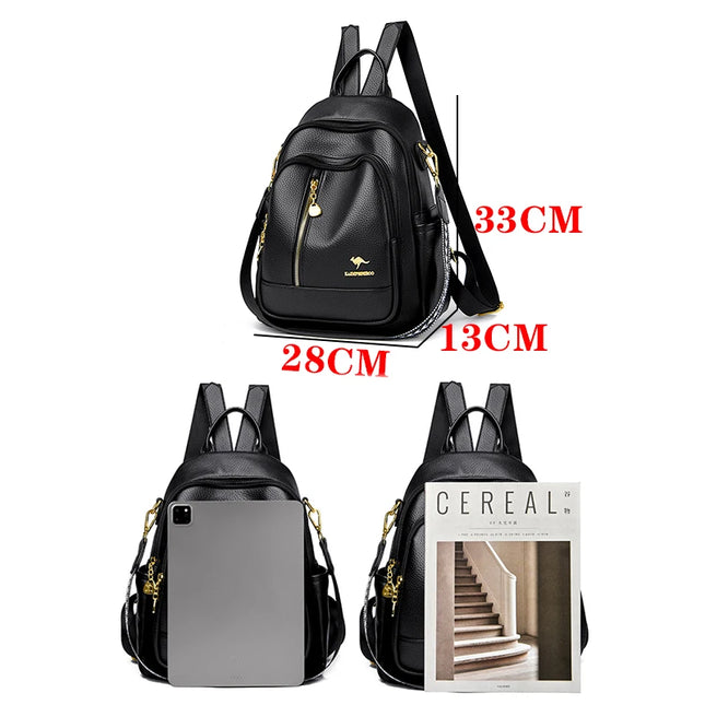 Vintage Lederrucksack Damen – Groß & Praktisch für Alltag & Reise