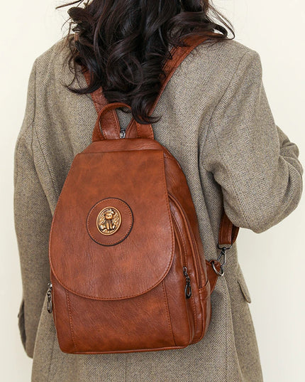 Kleiner Leder Rucksack Damen – Vielseitiger Begleiter im Vintage-Stil