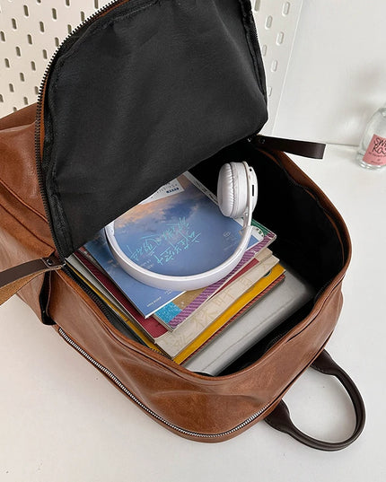 Vielseitiger Leder Rucksack für Damen & Herren – Laptop & Reisen