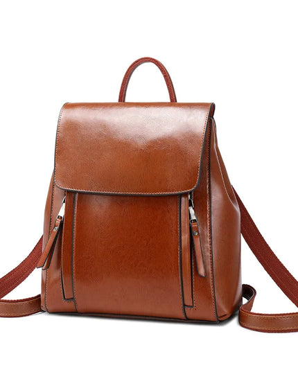 Damen Leder Rucksack & Umhängetasche – Vielseitig für Alltag & Schule