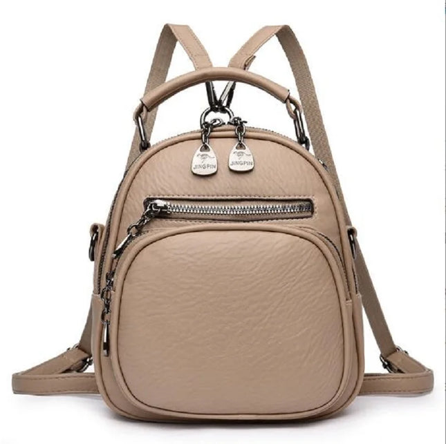Weicher Leder Rucksack für Damen – Klein, Elegant & Vielseitig