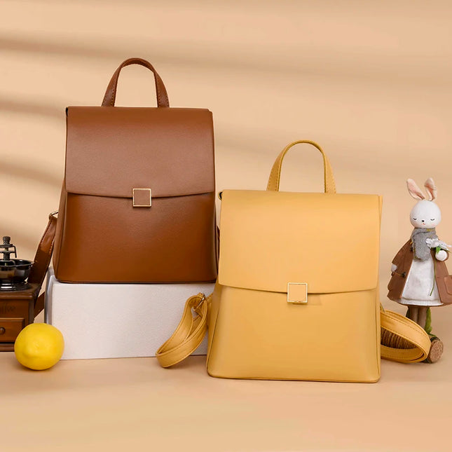 Eleganter Lederrucksack für Damen – Stilvoll & geräumig