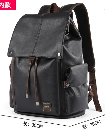 Vintage Lederrucksack Herren – Laptop Daypack 15.6 Zoll