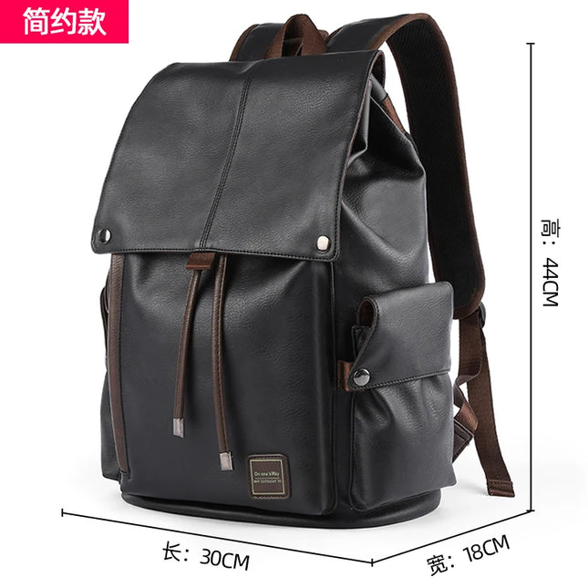 Vintage Lederrucksack Herren – Laptop Daypack 15.6 Zoll