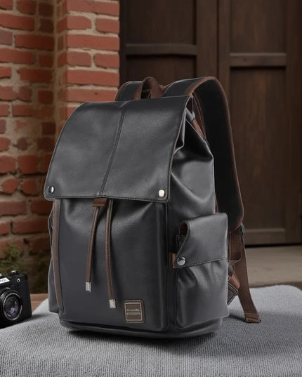 Vintage Leder Rucksack für Herren | 15.6" Laptop | Robust & Wasserfest