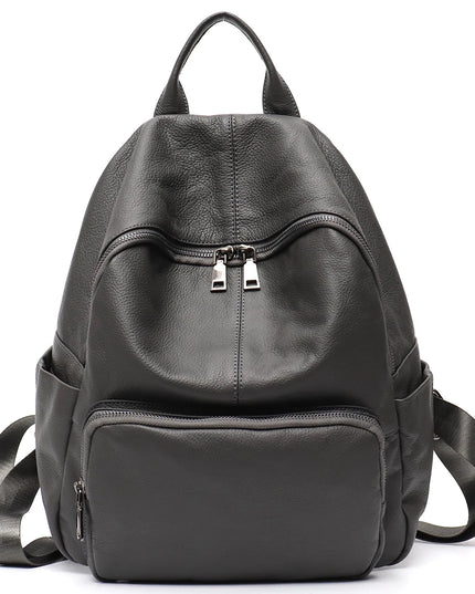 Weicher Leder Rucksack für Damen & Herren – Vielseitig & Geräumig