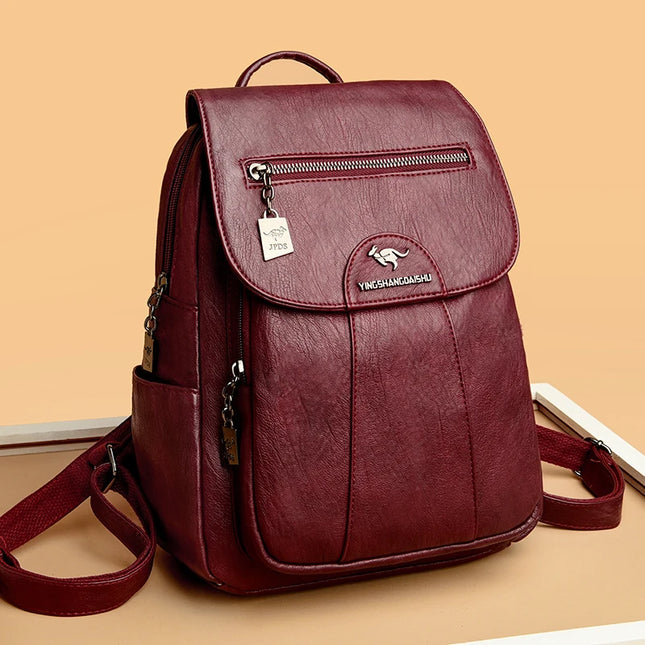Damen Leder Rucksack Vintage – Weich & Vielseitig für Alltag & Reise