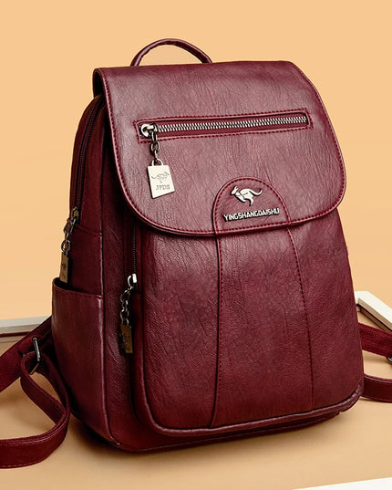 Damen Leder Rucksack Vintage – Weich, vielseitig, 5 Farben