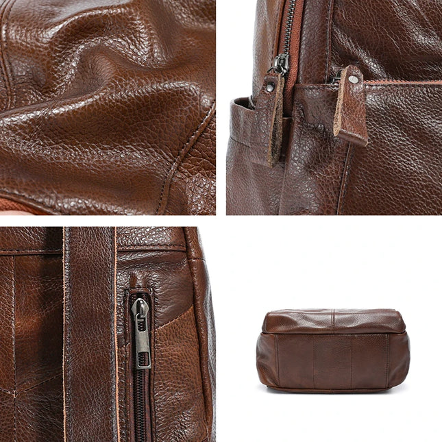 Damen Leder Rucksack aus echtem Rindsleder – Weich & vielseitig