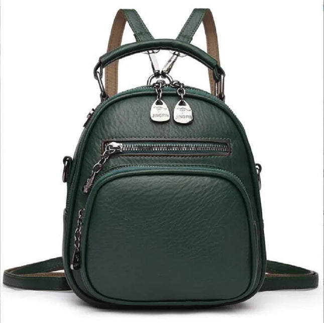 Kleiner Damen Lederrucksack – Vielseitige Umhängetasche